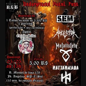 METALLSTEIN: ‘Underground Metal Fest’ acontece em maio deste ano em São Paulo/SP – confira!