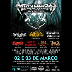 MAQUINÁRIA ROCK FIELD: Evento anuncia edição de 2019 com 22 atrações confirmadas, confira!