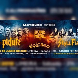VULCANO: Ao lado de Picture, Skull Fist e Living Metal; Show acontece neste fim de semana