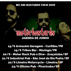 MOTÖRBASTARDS: Semana intensa com cinco shows entre Paraná e São Paulo
