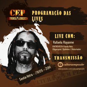 QUILOMBO: Panda Reis participará de live do site Cultura em Peso, saiba como assistir!
