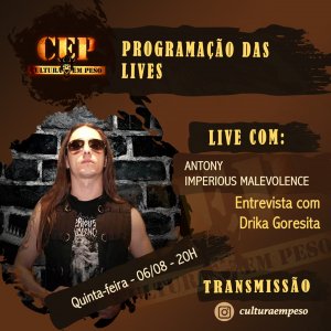 IMPERIOUS MALEVOLENCE: Banda participará de live do site Cultura Em Peso