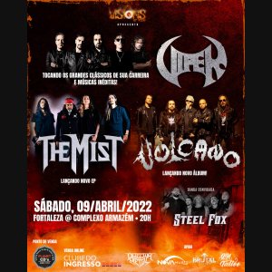 VULCANO: Banda se apresenta em Fortaleza/CE neste fim de semana (9), saiba mais!