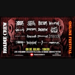 BLOODY: ‘Roadie Crew Online Festival - 28ª Edição’ acontecerá nesta sexta-feira (08)