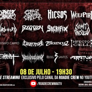 BLOODY: ‘Roadie Crew Online Festival - 28ª Edição’ acontecerá nesta sexta-feira (08)