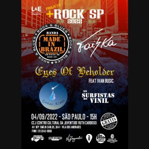 PROJETO +ROCK SP: Evento com entrada franca acontece neste domingo (04), saiba mais!