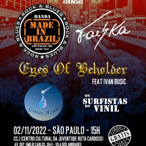 PROJETO +ROCK SP: Evento com Made In Brazil, Faiska, Eyes of Beholder e outros ganha nova data, saiba mais!
