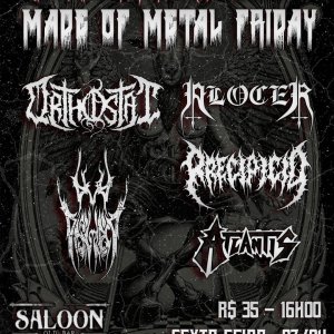 ORTHOSTAT: ‘Made Of Metal Friday’ acontece nesta sexta-feira (07) em Corupá/SC, saiba mais!