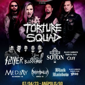 PROSTIBULUS: Show com Torture Squad acontece nesta sexta-feira (07) em Anápolis/GO, saiba mais!