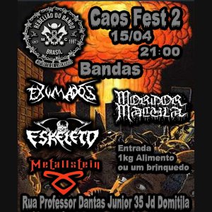 METALLSTEIN: ‘Caos Fest 2’ acontece neste fim de semana em São Paulo/SP