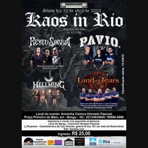 LAND OF TEARS: Retornando aos palcos após 5 anos no ‘Kaos In Rio’, neste fim de semana!