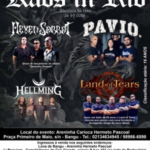LAND OF TEARS: Retornando aos palcos após 5 anos no ‘Kaos In Rio’, neste fim de semana!