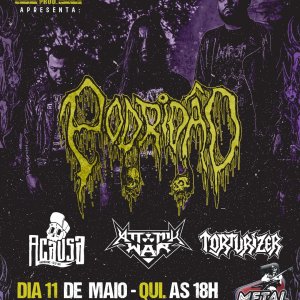 TORTURIZER: Show com Attomik War, Acausa e Podridão acontece nesta quinta-feira (11) saiba mais!