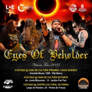 EYES OF BEHOLDER: “Visions Tour 2023” retorna a São Paulo, confira!