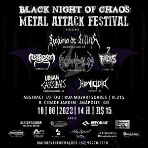 PROSTIBULUS: ‘Black Night Of Chaos – Metal Attack Festival’ acontece neste fim de semana
