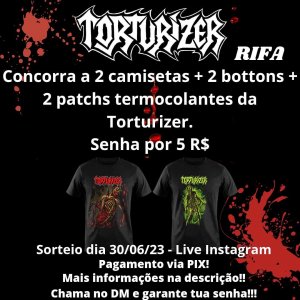 TORTURIZER: Sorteio de merchandising oficial acontece na próxima semana, aproveite e participe!