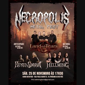 LAND OF TEARS: Banda é confirmada como headliner do ‘Necropolis Metal Fest’ – saiba mais!