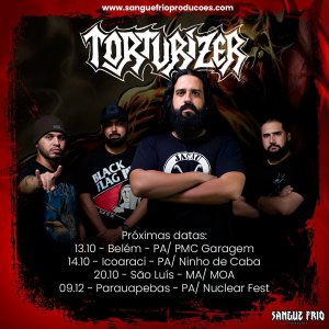 TORTURIZER: Banda divulga novas datas com shows Maranhão e Pará – confira!