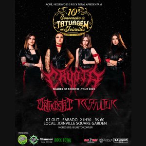 ORTHOSTAT: Ao lado de Crypta e Tressultor em Joinville/SC neste sábado (07) – adquira já seu ingresso!