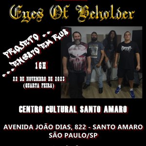 EYES OF BEHOLDER: ‘Ensaio em Rua’ no Centro Cultural Santo Amaro nesta quarta-feira (22) com entrada franca – saiba mais AQUI!