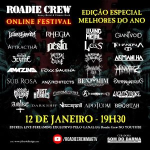 ASKE: ‘Roadie Crew Online Festival – Edição Especial Melhores do Ano’ acontece nesta sexta-feira (12) – saiba como assistir AQUI!
