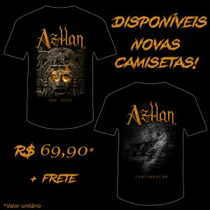 AZTLÁN: Com o lançamento do single “Teotihuacan” banda anuncia nova linha de camisetas oficiais – ADQUIRA AGORA AQUI!