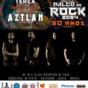 AZTLÁN: ‘Palco do Rock 2024 – 30 anos’ inicia neste sábado (10) e conta com mais 40 atrações – confira programação completa AQUI!
