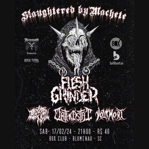 VOLKMORT: Show com Orthostat, Flesh Grinder e Desperate Soul no ‘Slaughtered By Machete’ acontece neste fim de semana – saiba mais!