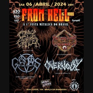 GESTOS: Juntos com Corpse Grinder, Pathologic Noise e Overnoisy no ‘From Hell 15 anos’ neste sábado (06) – confira!