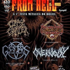 GESTOS: Juntos com Corpse Grinder, Pathologic Noise e Overnoisy no ‘From Hell 15 anos’ neste sábado (06) – confira!