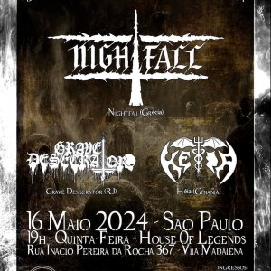 HÉIA: Show por show! Conheça agora a rota da turnê ao lado da lenda grega Nightfall