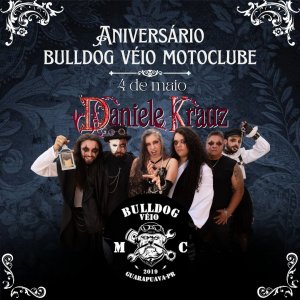 DANIELE KRAUZ: Atração confirmada na celebração de 5 anos do Bulldog Véio Moto Clube – confira!