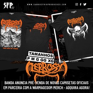 LEPROSY: Banda anuncia pré-venda de novas camisetas oficiais – adquira agora AQUI!