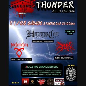METALLSTEIN: ‘Thunder Night Festival’ acontece neste sábado (11) em São Paulo/SP – saiba mais AQUI!