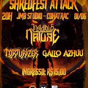 TORTURIZER: Ao lado de Insidious Nature e Gallo Azhuu no ‘Shredfest Attack’ neste sábado (01) – saiba mais AQUI!
