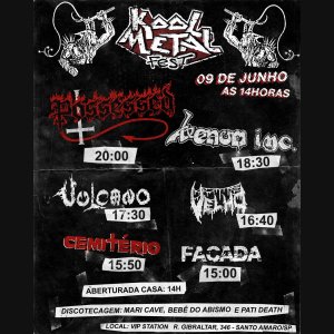 VULCANO: Ao lado de Possessed, Venom Inc. e muito mais no ‘Kool Metal Fest’ neste domingo (09) – confira tudo aqui!