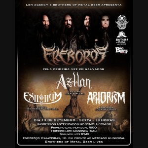 AZTLÁN: Banda confirmada ao lado de Exilium, Aphorism e Ereboros em Salvador/BA – Todas as informações AQUI!