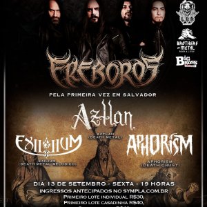AZTLÁN: Banda confirmada ao lado de Exilium, Aphorism e Ereboros em Salvador/BA – Todas as informações AQUI!