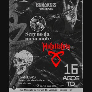 METALLSTEIN: Banda se apresenta HOJE (16/08) em Santos/SP – saiba tudo AQUI!
