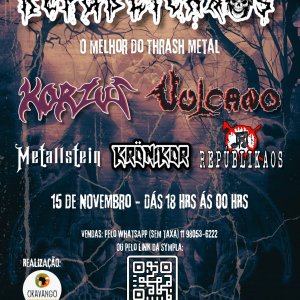 METALLSTEIN: Show ao lado das lendas Vulcano e Korzus acontece nesta sexta-feira (15) em Cubatão/SP – confira!