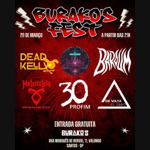 METALLSTEIN: ‘Burako’s Fest’ acontece neste sábado (29) em Santos/SP – saiba tudo AQUI!