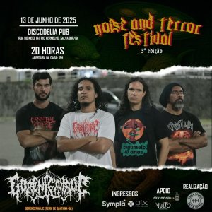 GORENCEPHALIC: Banda é confirmada no ‘Noise And Terror Festival - 3ª Edição’ ao lado de Aztlán e Splattered Genocide – confira!