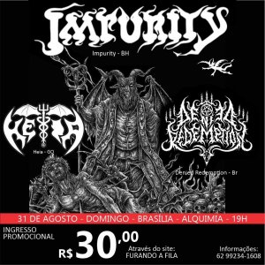 HÉIA: Ao lado de Impurity, banda lidera noite profana no coração do Distrito Federal