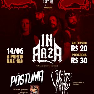 PÓSTUMA: Banda anuncia show ao lado de In Raza e Vantas na 'Pythía Tour 2025' – confira detalhes!