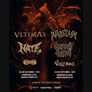 VULCANO: Show histórico com Krisiun e Malevolent Creation em São Paulo marcará encontro de titãs do Metal Extremo mundial