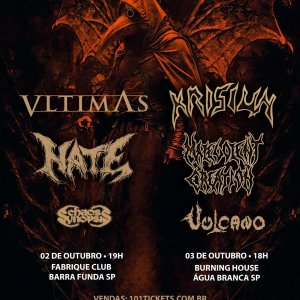 VULCANO: Show histórico com Krisiun e Malevolent Creation em São Paulo marcará encontro de titãs do Metal Extremo mundial