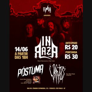 PÓSTUMA: Banda lidera noite de peso ao lado de In Raza e Vantas na ‘Pythía Tour 2025’ em São Paulo