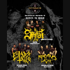 SHITAI: Show de estreia é anunciado – pancadaria sonora marcada para setembro no NVS Studio & Pub!