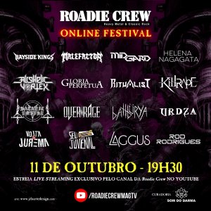 SÍNDROME K: Vídeo ao vivo de “Só Mais Uma Vez” estará na 65ª edição do 'Roadie Crew - Online Festival' nesta sexta-feira (08)