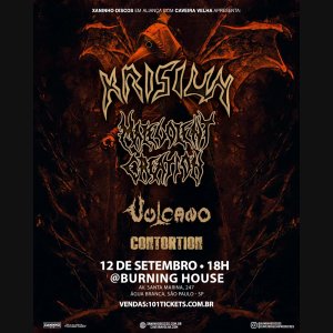 VULCANO: Show ao lado de Krisiun, Malevolent Creation e Contortion acontece neste mês de setembro – saiba tudo AQUI!